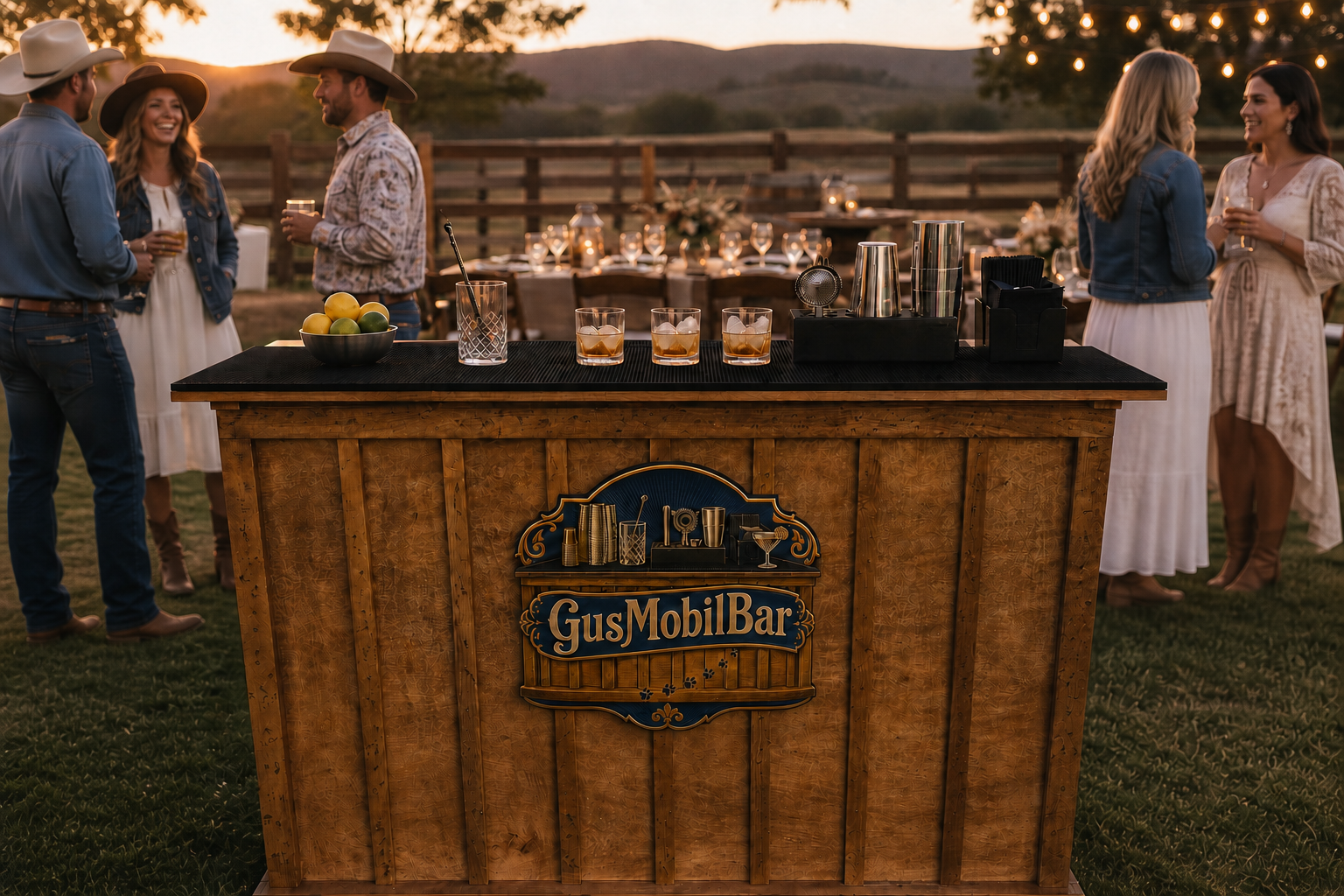 Cumpleaños western con la barra de Gus Mobil Bar